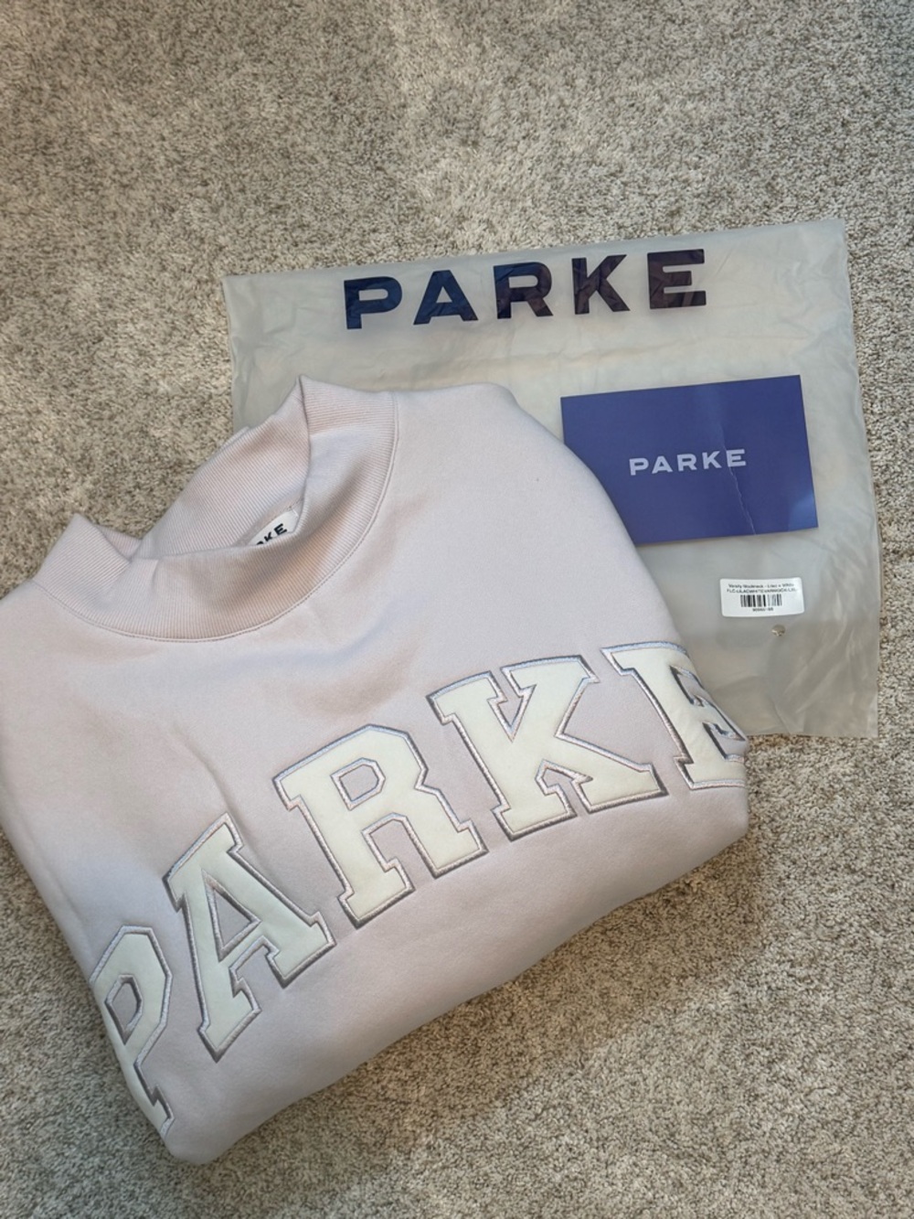 PARKE Varsity Mockneck - Lilac L/XL